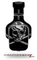 Chrome Skull on Black Decal Style Skin (fits Tritton AX Pro Gaming Headphones - HEADPHONES NOT INCLUDED) 