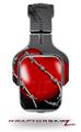 Barbwire Heart Red Decal Style Skin (fits Tritton AX Pro Gaming Headphones - HEADPHONES NOT INCLUDED) 