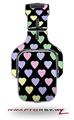 Pastel Hearts on Black Decal Style Skin (fits Tritton AX Pro Gaming Headphones - HEADPHONES NOT INCLUDED) 