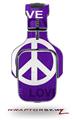 Love and Peace Purple Decal Style Skin (fits Tritton AX Pro Gaming Headphones - HEADPHONES NOT INCLUDED) 