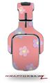 Pastel Flowers on Pink Decal Style Skin (fits Tritton AX Pro Gaming Headphones - HEADPHONES NOT INCLUDED) 