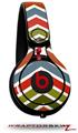 Skin Decal Wrap works with Beats Mixr Headphones Zig Zag Colors 01 Skin Only (HEADPHONES NOT INCLUDED)