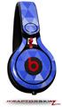 Skin Decal Wrap works with Beats Mixr Headphones Triangle Mosaic Blue Skin Only (HEADPHONES NOT INCLUDED)