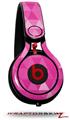 Skin Decal Wrap works with Beats Mixr Headphones Triangle Mosaic Fuchsia Skin Only (HEADPHONES NOT INCLUDED)