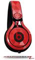 Skin Decal Wrap works with Beats Mixr Headphones Triangle Mosaic Red Skin Only (HEADPHONES NOT INCLUDED)