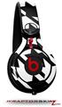 Skin Decal Wrap works with Beats Mixr Headphones Houndstooth Black Skin Only (HEADPHONES NOT INCLUDED)
