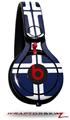 Skin Decal Wrap works with Beats Mixr Headphones Squared Navy Blue Skin Only (HEADPHONES NOT INCLUDED)