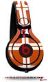 Skin Decal Wrap works with Beats Mixr Headphones Squared Burnt Orange Skin Only (HEADPHONES NOT INCLUDED)