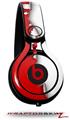 Skin Decal Wrap works with Beats Mixr Headphones Ripped Colors Red White Skin Only (HEADPHONES NOT INCLUDED)