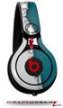 Skin Decal Wrap works with Beats Mixr Headphones Ripped Colors Gray Seafoam Green Skin Only (HEADPHONES NOT INCLUDED)