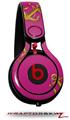 Skin Decal Wrap works with Beats Mixr Headphones Anchors Away Fuschia Hot Pink Skin Only (HEADPHONES NOT INCLUDED)