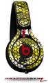Skin Decal Wrap works with Beats Mixr Headphones HEX Mesh Camo 01 Yellow Skin Only (HEADPHONES NOT INCLUDED)