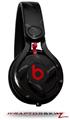 Skin Decal Wrap works with Beats Mixr Headphones Diamond Plate Metal 02 Black Skin Only (HEADPHONES NOT INCLUDED)
