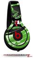 Skin Decal Wrap works with Beats Mixr Headphones Alecias Swirl 02 Green Skin Only (HEADPHONES NOT INCLUDED)