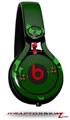 Skin Decal Wrap works with Beats Mixr Headphones Christmas Holly Leaves on Green Skin Only (HEADPHONES NOT INCLUDED)