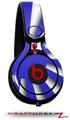 Skin Decal Wrap works with Beats Mixr Headphones Rising Sun Japanese Flag Blue Skin Only (HEADPHONES NOT INCLUDED)