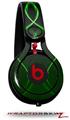 Skin Decal Wrap works with Beats Mixr Headphones Abstract 01 Green Skin Only (HEADPHONES NOT INCLUDED)