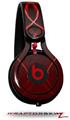 Skin Decal Wrap works with Beats Mixr Headphones Abstract 01 Red Skin Only (HEADPHONES NOT INCLUDED)