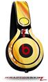 Skin Decal Wrap works with Beats Mixr Headphones Mystic Vortex Yellow Skin Only (HEADPHONES NOT INCLUDED)