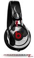 Skin Decal Wrap works with Beats Mixr Headphones Metal Flames Chrome Skin Only (HEADPHONES NOT INCLUDED)