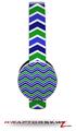 Zig Zag Blue Green Decal Style Skin (fits Sol Republic Tracks Headphones - HEADPHONES NOT INCLUDED) 