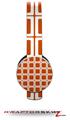 Squared Burnt Orange Decal Style Skin (fits Sol Republic Tracks Headphones - HEADPHONES NOT INCLUDED) 