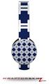 Boxed Navy Blue Decal Style Skin (fits Sol Republic Tracks Headphones - HEADPHONES NOT INCLUDED) 