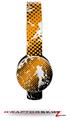 Halftone Splatter White Orange Decal Style Skin (fits Sol Republic Tracks Headphones - HEADPHONES NOT INCLUDED) 