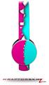 Ripped Colors Hot Pink Neon Teal Decal Style Skin (fits Sol Republic Tracks Headphones - HEADPHONES NOT INCLUDED) 