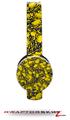 Scattered Skulls Yellow Decal Style Skin (fits Sol Republic Tracks Headphones - HEADPHONES NOT INCLUDED) 