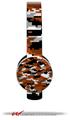 WraptorCamo Digital Camo Burnt Orange Decal Style Skin (fits Sol Republic Tracks Headphones - HEADPHONES NOT INCLUDED) 