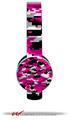 WraptorCamo Digital Camo Hot Pink Decal Style Skin (fits Sol Republic Tracks Headphones - HEADPHONES NOT INCLUDED) 