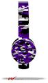 WraptorCamo Digital Camo Purple Decal Style Skin (fits Sol Republic Tracks Headphones - HEADPHONES NOT INCLUDED) 