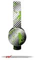 Halftone Splatter Green White Decal Style Skin (fits Sol Republic Tracks Headphones - HEADPHONES NOT INCLUDED) 