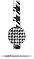 Houndstooth Dark Gray Decal Style Skin (fits Sol Republic Tracks Headphones - HEADPHONES NOT INCLUDED)