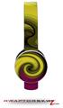 Alecias Swirl 01 Yellow Decal Style Skin (fits Sol Republic Tracks Headphones - HEADPHONES NOT INCLUDED) 