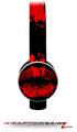 Big Kiss Lips Red on Black Decal Style Skin (fits Sol Republic Tracks Headphones - HEADPHONES NOT INCLUDED) 