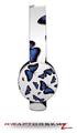 Butterflies Blue Decal Style Skin (fits Sol Republic Tracks Headphones - HEADPHONES NOT INCLUDED) 