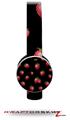 Strawberries on Black Decal Style Skin (fits Sol Republic Tracks Headphones - HEADPHONES NOT INCLUDED) 