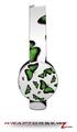 Butterflies Green Decal Style Skin (fits Sol Republic Tracks Headphones - HEADPHONES NOT INCLUDED) 