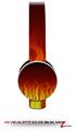 Fire on Black Decal Style Skin (fits Sol Republic Tracks Headphones - HEADPHONES NOT INCLUDED) 