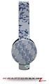 Victorian Design Blue Decal Style Skin (fits Sol Republic Tracks Headphones - HEADPHONES NOT INCLUDED) 