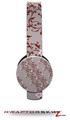 Victorian Design Red Decal Style Skin (fits Sol Republic Tracks Headphones - HEADPHONES NOT INCLUDED) 