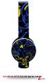 Twisted Garden Blue and Yellow Decal Style Skin (fits Sol Republic Tracks Headphones - HEADPHONES NOT INCLUDED) 