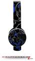 Twisted Garden Gray and Blue Decal Style Skin (fits Sol Republic Tracks Headphones - HEADPHONES NOT INCLUDED) 