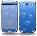 Bubbles Blue - Decal Style Skin (fits Samsung Galaxy S III S3)