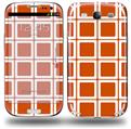 Squared Burnt Orange - Decal Style Skin (fits Samsung Galaxy S III S3)