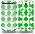 Boxed Green - Decal Style Skin (fits Samsung Galaxy S III S3)