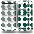 Boxed Hunter Green - Decal Style Skin (fits Samsung Galaxy S III S3)