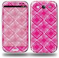 Wavey Fushia Hot Pink - Decal Style Skin (fits Samsung Galaxy S III S3)